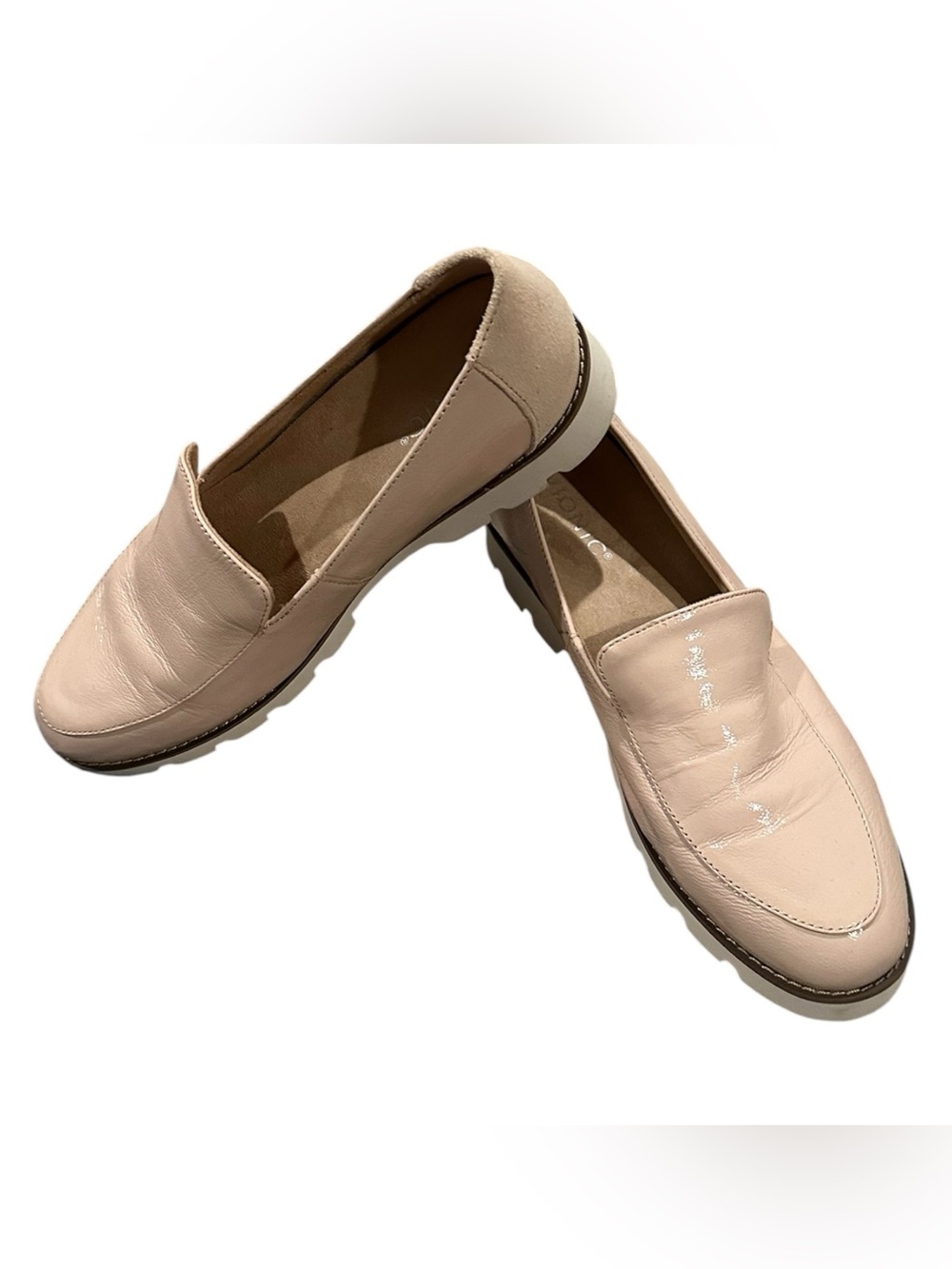 Vionic Womens Kensley Blush Pink Lug Loafers 9